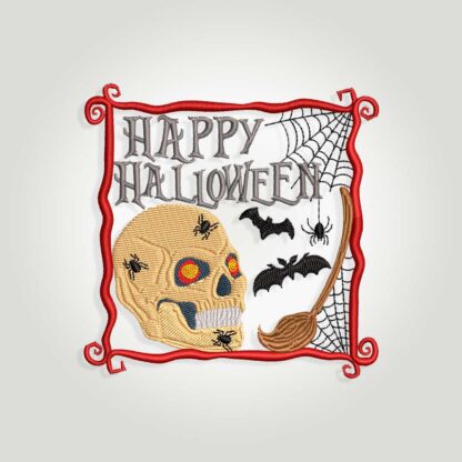 Happy Halloween frame Embroidery design