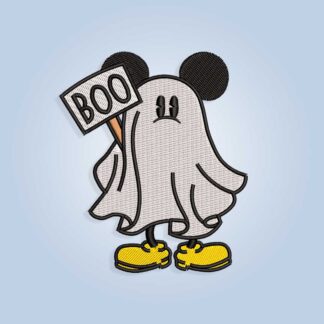 Mouse Ghost Embroidery design