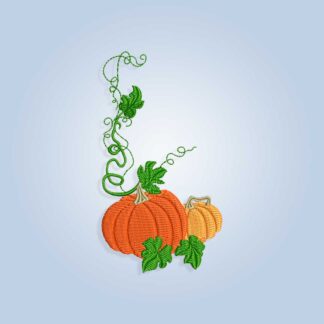 Halloween frame with pumpkins Embroidery design