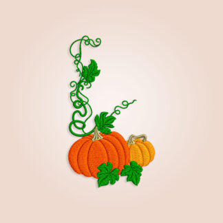 Halloween Pumpkin Frame Embroidery design