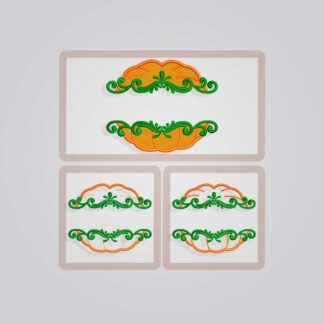 Pumpkin frame Embroidery design files