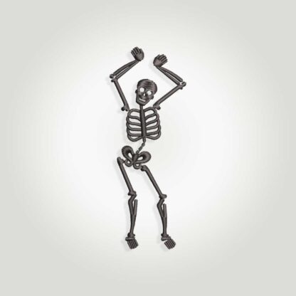 Dancing skeleton Embroidery design