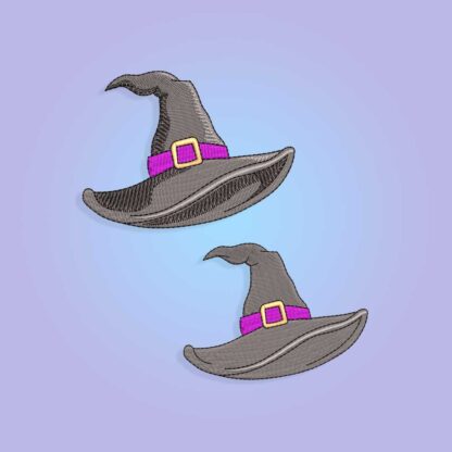 Witch hat embroidery design