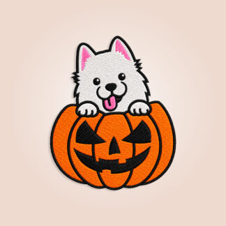 Halloween Pomeranian Embroidery design