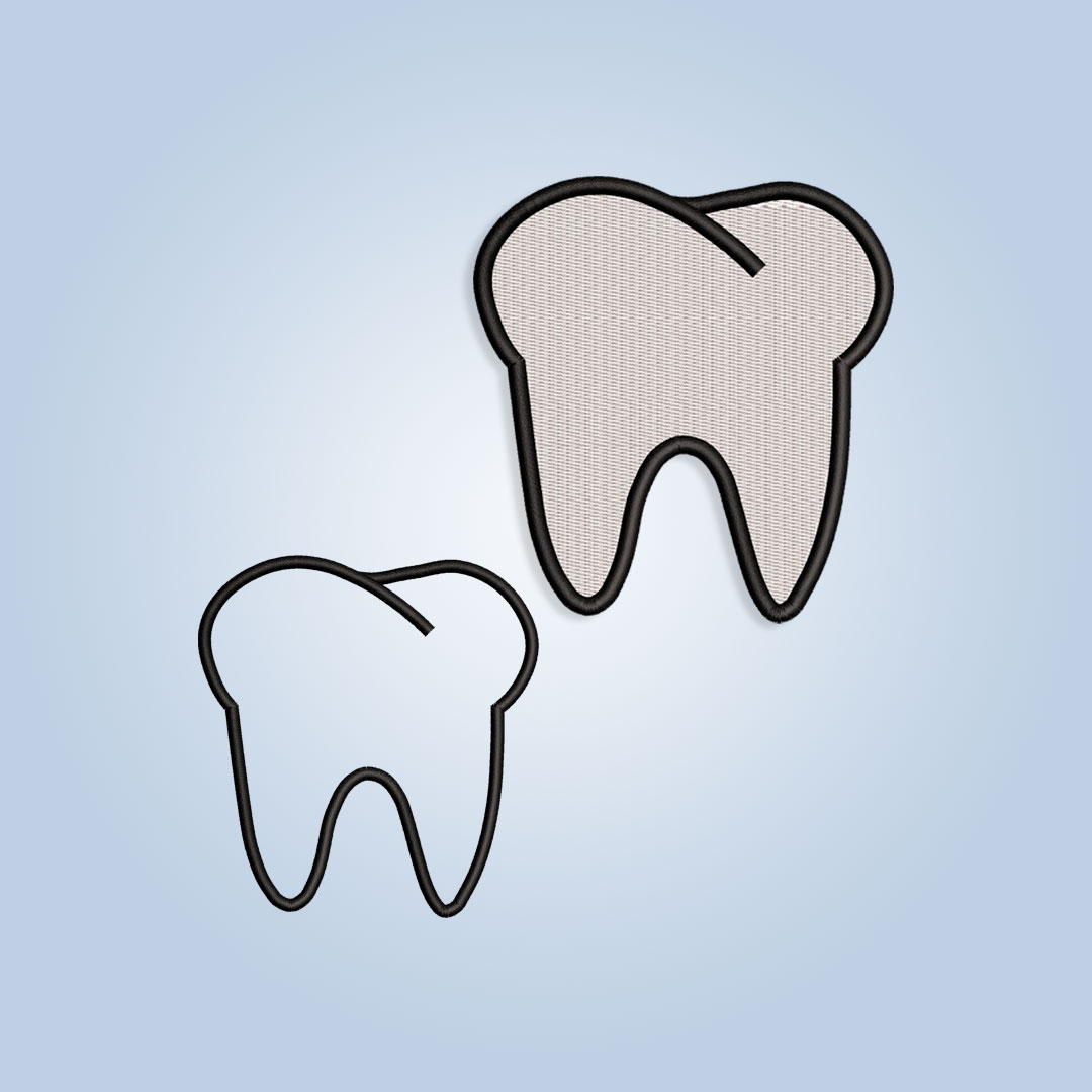 Tooth Embroidery design files