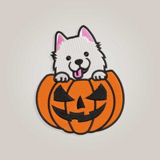 Halloween Pomeranian Embroidery design