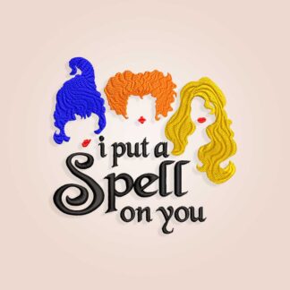 Hocus pocus Embroidery design