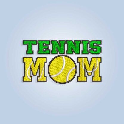 Tennis Mom Embroidery design