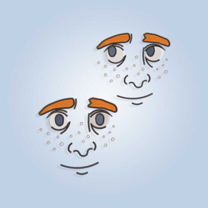 Boy Face Embroidery design