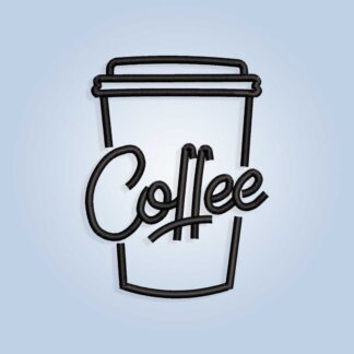 Coffee Embroidery design