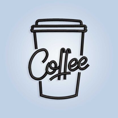 Coffee Embroidery design