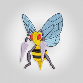 Beedrill Pokemon Embroidery design