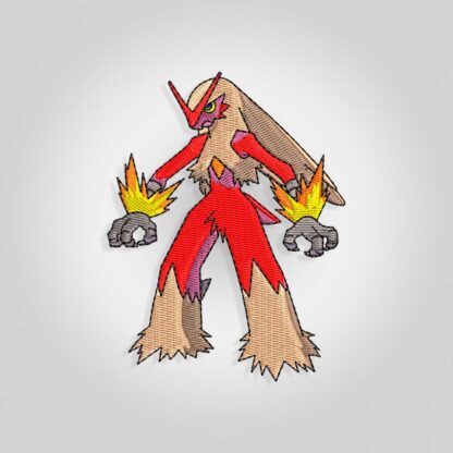 Blaziken Pokemon Embroidery design