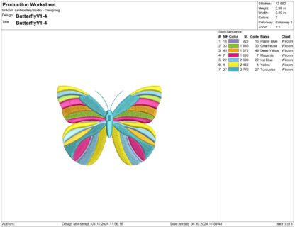 Butterfly Embroidery design