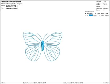 Butterfly Embroidery design