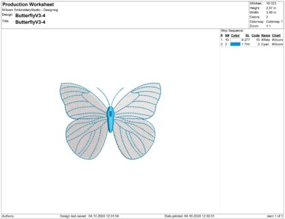 Butterfly Embroidery design