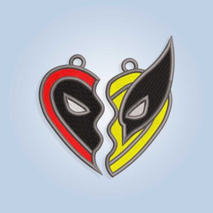 Deadpool and Wolverine Embroidery design