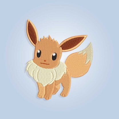 Eevee Pokemon Embroidery design