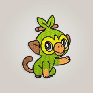 Grookey Pokemon Embroidery design