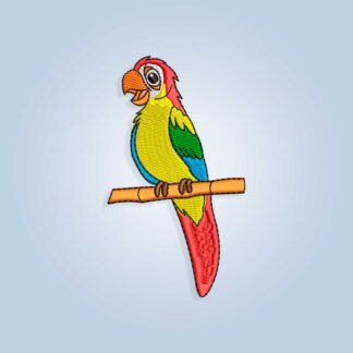 Parrot embroidery design