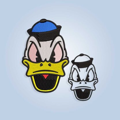 Angry Donald Duck Embroidery design