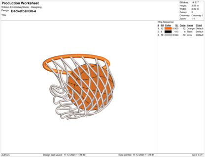 Basketball Embroidery design files - Image 2