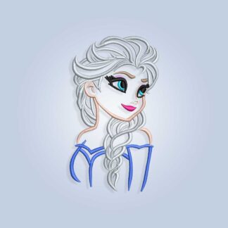 Frozen Princess Elsa Embroidery design