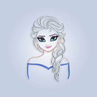 Princess Elsa Frozen Embroidery design