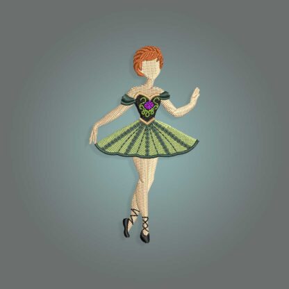 Ballerina Embroidery design