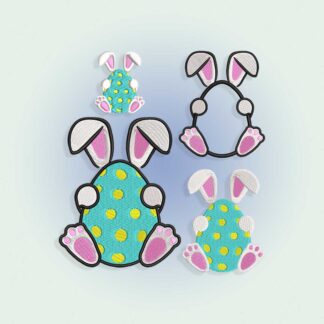 Bunny Easter egg Embroidery design