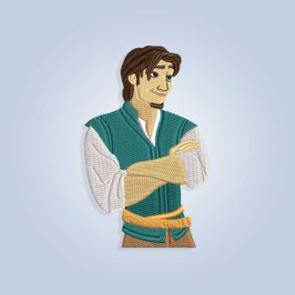 Rapunzels prince Flynn Rider Embroidery design