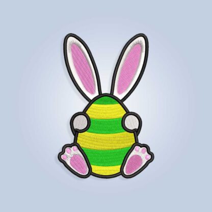 Bunny ears Easter egg Embroidery design files