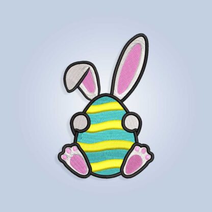 Easter egg bunny ears Embroidery design files