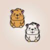 Hamster embroidery design