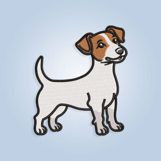 Standing Dog, Jack Russell Embroidery design
