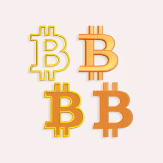 Bitcoin Embroidery design