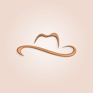 Cowboy hat silhouette Embroidery design