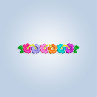 Tropical Flower Hibiscus Embroidery design files
