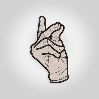 Snapping fingers, Thing Addams embroidery design