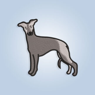 Whippet dog Embroidery design