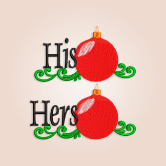 Christmas tree ball Embroidery designs