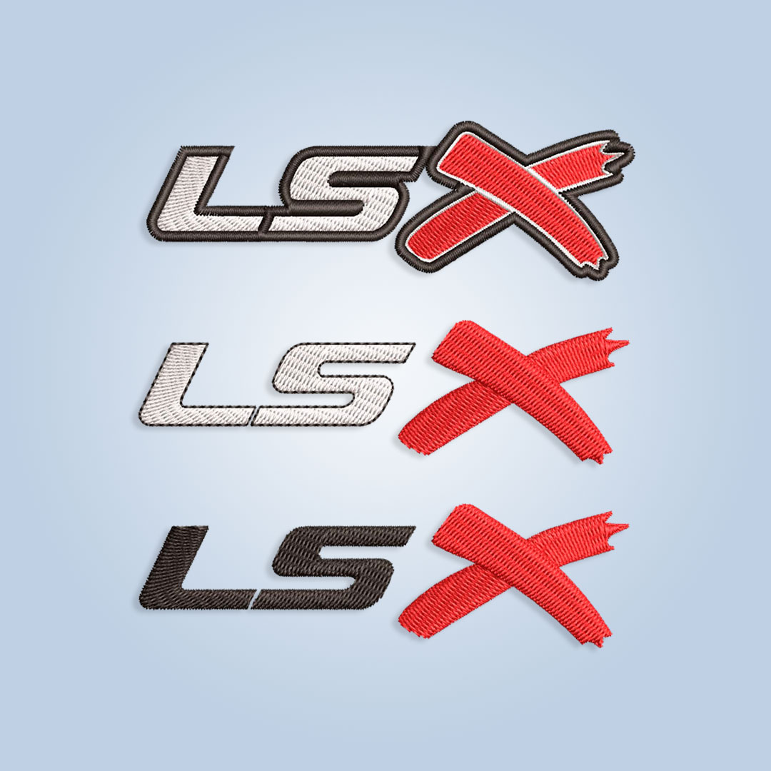 Corvette engine LSX Embroidery design