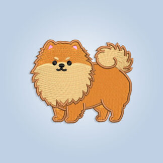 Pomeranian Dog Embroidery design files