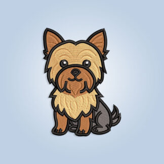 The Yorkshire Terrier embroidery design files