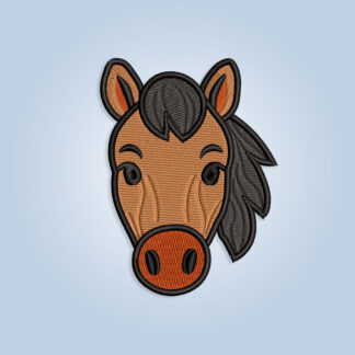 Horse face Embroidery design files