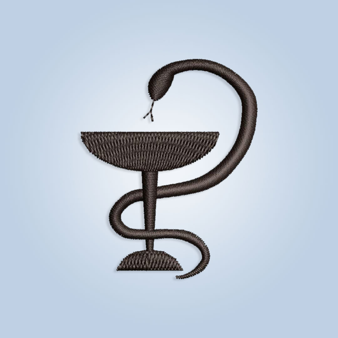 Bowl of Hygieia Embroidery design files