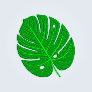 Monstera Leaf Embroidery design