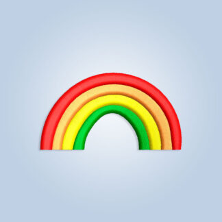 Simple Rainbow Embroidery design