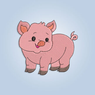 Pig embroidery design files