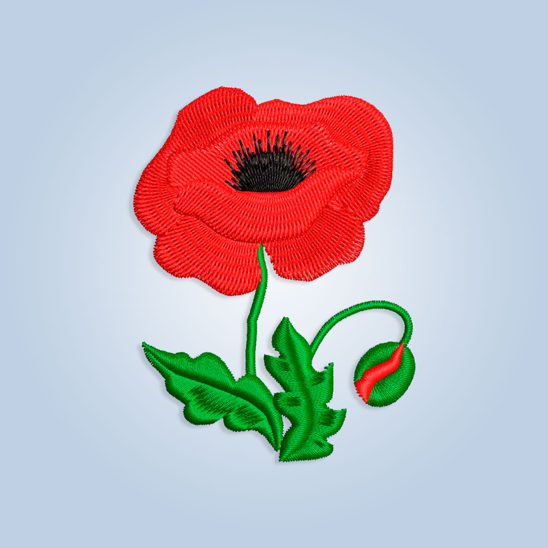 Poppy Embroidery design